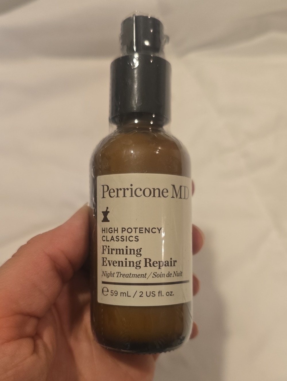 Perricone MD Firming Evening Repair — Brown and Black Bottle